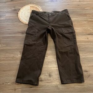DULUTH TRADING CO Flex Fire Hose Mens Lined Cargo Work Pants 44x30